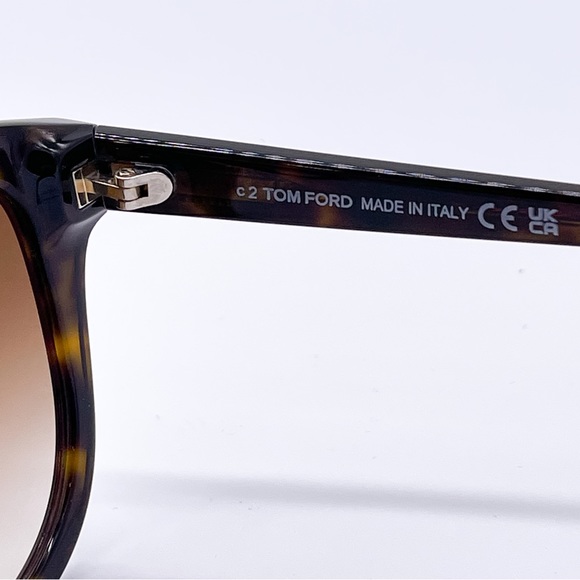 NEW TOM FORD OLIVIA-02 TF914 52F WOMEN CAT EYE HAVANA SUNGLASSES FT0914/S - Picture 6 of 8